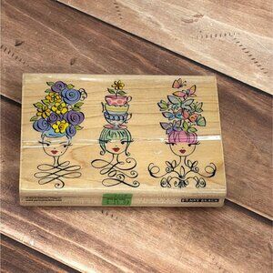 2012 PENNY BLACK 4260K TRES CHIC WOOD MOUNT RUBBER STAMP BY ANNE KEENAN HIGGINS